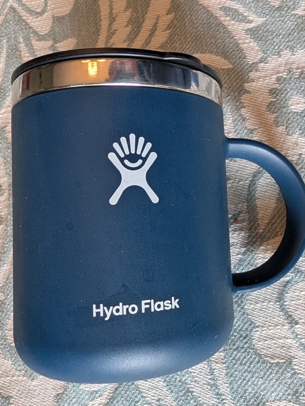 Hydro Flask Coffee Mug Temp Shield Insulated w/ Lid & Handle 12 oz EUC Blue